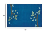 Carpets for Kids 1054 KIDSoft Branching Out Decorative Nursery Room Rug 4ft x 6ft Rectangle Blue