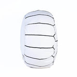 Handmade Moroccan Embroidered Leather Pouf | Delivered Unstuffed | Ottoman, Footstool, Footrest, Hassock, Floor Cushion, Coffee Table, Under Desk (White)