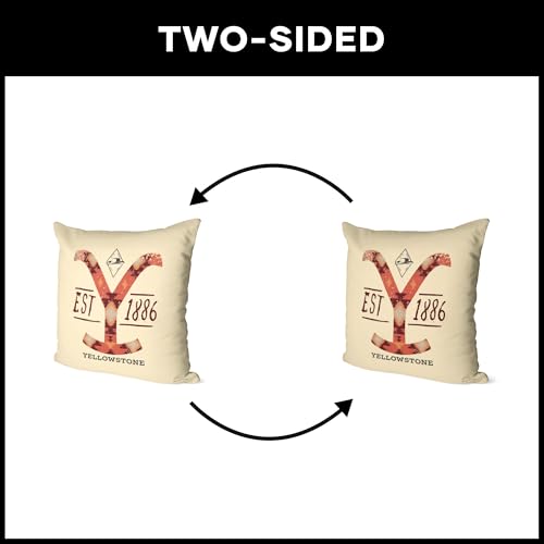 NORTHWEST Paramount Yellowstone Throw Pillow, Family I Got, 18 x 18 inches