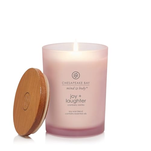 Chesapeake Bay Candle Scented Candle Joy + Laughter (Cranberry Dahlia) Medium Home Décor