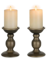 NUPTIO Bronze Candle Holder for Pillars: Candle Stand for 3 inches Candles