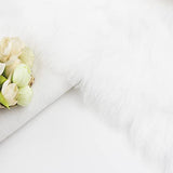 Christmas Tree Skirt - 48 Inches White Christmas Tree Skirt, High-End Soft Classic Fluffy Faux Fur Tree Skirt for Xmas Tree Decorations and Ornaments
