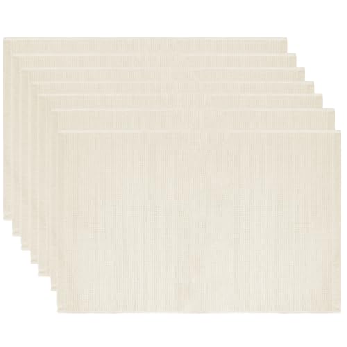 7 Pcs Montessori Mat, 24.5X 15.7 Inch Beige Classroom Rug, Cotton Toddler Rug, Children Playing Mat, for Room Nursery Kindergarten School Indoor