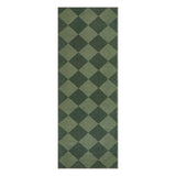 GarveeHome Checkered Rug Runners Hallway 2x6 Olive Green Kitchen Runner