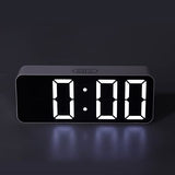 Digital Clock, Large Digital Alarm Clock, Northern European White Simple Large Font Bedroom Clock for Gift Giving