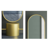 Full-Length Mirror Floor-Standing Full-Length Mirror Home Living Room Bedroom Entrance Dressing Fitting Mirror Full-Length Door Mirror Full Length Floor Mirror (Gold)