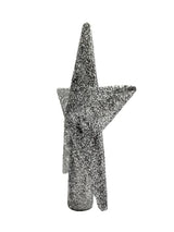 Kurt Adler 4" Petite Treasures Silver Glittered Mini Star Christmas Tree Topper - Unlit
