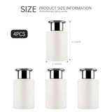Glass Diffuser Bottles White Diffuser Jars with Silver Caps Set of 4 – 4.2 inches High, 120ml 4.06 Ounce. Fragrance Accessories Use for DIY Replacement Reed Diffuser Sets.