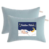 NTBAY Toddler Pillows, Set of 2, 13"x18", Sea Green