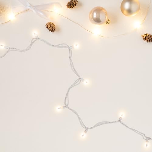 Northlight Mini Incandescent Christmas Lights - Clear - 4' White Wire - 10ct