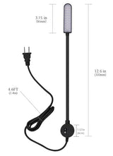 LED Sewing Machine Light,POWKER 30 LED Magnetic Mount Drill Press Light with Flexible Silone Coating Gooseneck for Sewing Machine, Drill Presses, Desks, Music Stands, Craft, Workbenches, Lathes Lamps