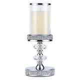 Pillar Candle Holders, Candle Holders for Pillar Candle, Crystal Candlesticks Holder for Home Decor, Wedding, Events, Coffee Dining Table CH048MD