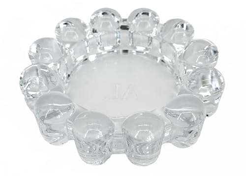 Home Collection Original Clear Glass Small Bubble Candle Dish