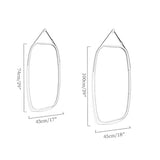Freestanding Bathroom Mirror Wall Mirror for Bedroom Full Length Full Length Tall Mirror 29″/39″ Rectangular Floor Standing Makeup Dressing Mirror with Adjustable Pu Leather Strap Frame 43×74