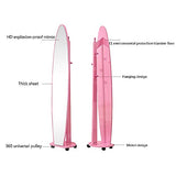 Mirror Modern Minimalist Full-Length Floor Home Stereo Rotating Dressing Can Be Used As Coat Rack