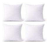 16 x 16 Inch Throw Pillow Inserts, Set of 4, Square Polyester-Filled Pillow Forms for Decorative Covers, White
