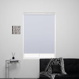 Cordless Roller Shades 100% Blackout Blinds for Windows and Doors, Pull Down Room Darkening Window Shades, Easy to Install for Home and Office, White, Fixed 75 Inches High, 21 Inches Width