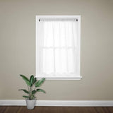 KXLIFE 2 Pack Spring Tension Rod, 1/2-inch Decorative Tension Drapery Rod for Window, Black, (17-26 Inch)