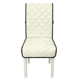 Beige Chair Cover Dining Room Seat Covers Waterproof Chair Cushion with Straps 18.5x58.2 Inch Versatile Washable Soft Protectors for Armless Dining Chairs Set of 1
