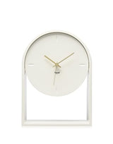 Kartell Air du Temps Table Clock, Plastic, White, 21.5 x 8 x 30 cm
