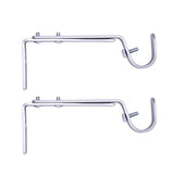 Kenney Adjustable Bracket, for 3/4" Curtain Rod, Satin Nickel, 2 Pack