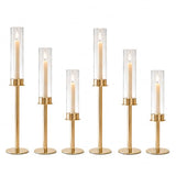 POKINE Gold Candle Holders Set of 6 for Taper Candle Holders