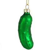 Ornativity Christmas Pickle Tree Ornament - Traditional Glass Blown Green Pickles Hanging Pickle Xmas Holiday Ornaments Decor 3.5" Pack of 4