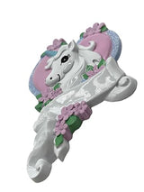 Kurt S. Adler White Unicorn Horse with Pink Heart Christmas Ornament Holiday Decoration W8285, Resin