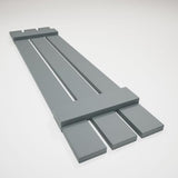 12"W x 32"H Mid-America Vinyl, TailorMade Three Board Spaced (2 Batten), Board-n-Batten Shutters, w/Installation Shutter-Lok's (Per Pair), 419 - Storm Cloud