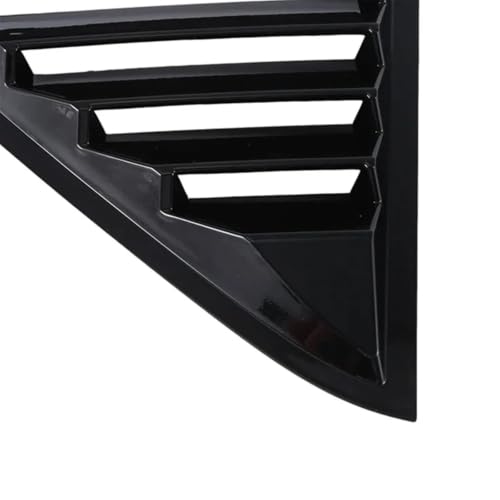 2PCS Fit for Chrysler 300C Sedan 2011-2021 Car Rear Window Quarter Louver Cover Exterior Side Vent Shutter Trim Scoop Accessories(Gloss Black)