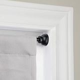 KXLIFE 2 Pack Spring Tension Rod, 1/2-inch Decorative Tension Drapery Rod for Window, Black, (17-26 Inch)