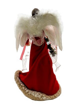 Kurt Adler UL2218 UL 10-Light 16" Red & Ivory Angel Treetop
