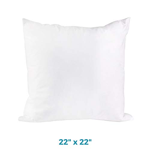 Westex Premium Feather Throw Pillow Insert, 22" x 22"