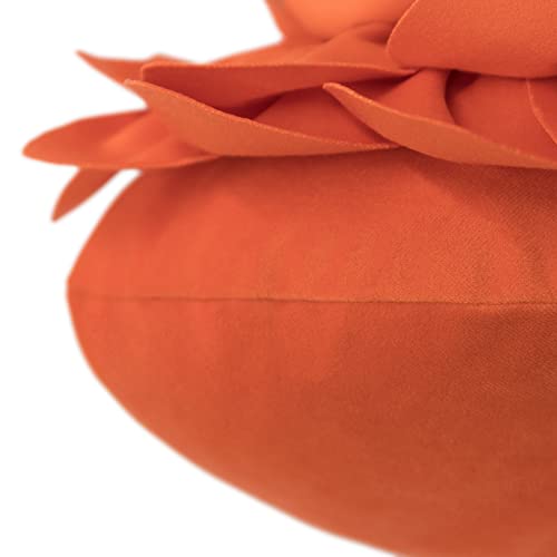 OiseauVoler Decorative Throw Pillow with Insert 14 inch Orange