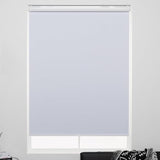 Cordless Roller Shades 100% Blackout Blinds for Windows and Doors, Pull Down Room Darkening Window Shades, Easy to Install for Home and Office, White, Fixed 75 Inches High, 21 Inches Width