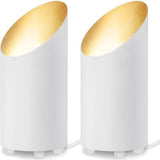 SUNVIE 2 Pack Uplighting Indoor Floor Can Light, 5W Up Lights with 2700K LED GU10 Bulbs, Uplights Floor Spot Lights Indoor for Home Accent Lighting, 5.9 FT Plug Cord & Foot Switch