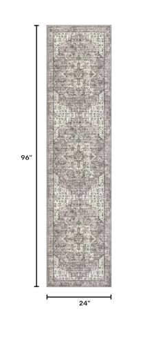 2x8 Washable Runner Rug, Non Slip Soft Area Rug for Hallway Kitchen