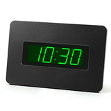 Digital Wall Clock Battery Operated with LED Display, Wall Clock with Backlight, Table-top, Alarm, Brightness Adjustable,12/24Hr
