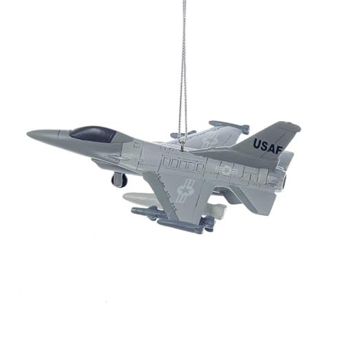 Kurt S. Adler United States Air Force Fighter Jet Resin, Christmas Ornament Military USAF Airforce