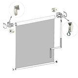Roller Blind Installation Bracket, Replacement Parts for Sunshade, Cordless Crank kit, for Coolaroo External Sunshade, Outdoor Sunshade