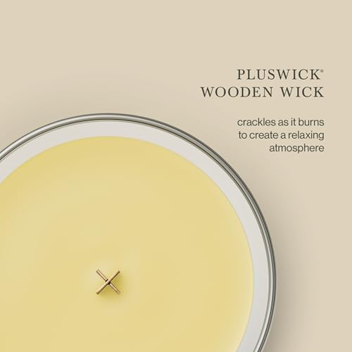WoodWick Yuzu & Vetiver Scented Candle, Crackling Wick, 21.5oz