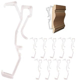 Amazing Drapery Hardware 2.5 Inch Clear Valance Clips for Blinds & Window Shades, 10-Pack - Hunter Douglas WoodMates and Chalet Woods Replacement, Faux Wood & Metal Treatments