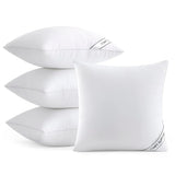 MIULEE 18x18 Pillows Inserts Pack of 4, Down Alternative Virgin Filling