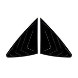 2PCS Rear Exterior Window Louver Shutter Side Cover Trim Compatible with Benz GLC Coupe C254 AMG 2024(Glossy Black)