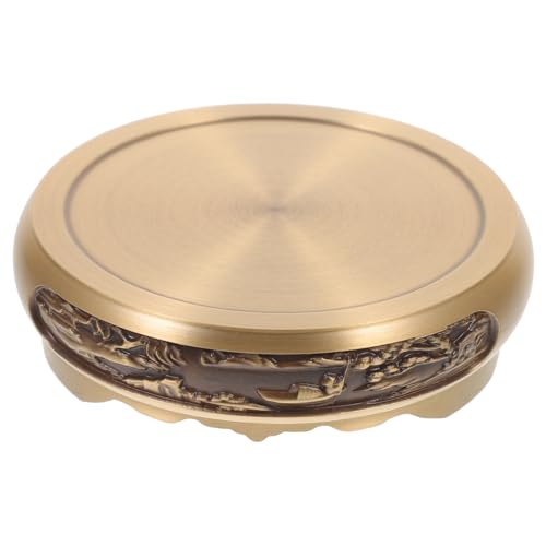 NUOBESTY Vintage Copper Incense Burner Base Stand for Desktop Display Craft Pedestal with Stylish Design for Holding Traditional Incense Burners Vase Stand for Home Decor and Relaxation