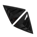 for Rear Window Louver Shutter for Carola 14-18 Side Air Vents Cover Trim Exterior A Pair(Glossy Black)