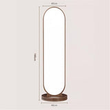 Decorative Rotating Full-Length Floor Mirror Home Bedroom Coat Rack Integrated Standing Dressing for Living Room