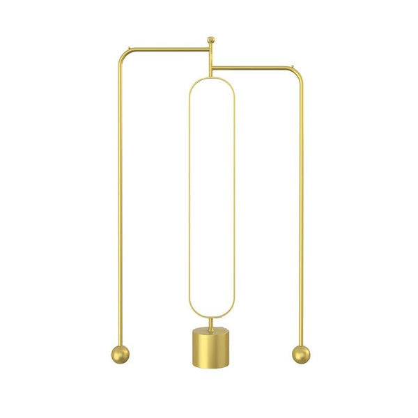 Decorative Rotating Bedroom Floor-Standing Mirror and Coat Rack Living Room Corner Full-Length Hanging Clothes Home for Living Room(Gold)