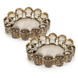 Home Collection Original Smoky Small Bubble Candle Dish 2-Pack