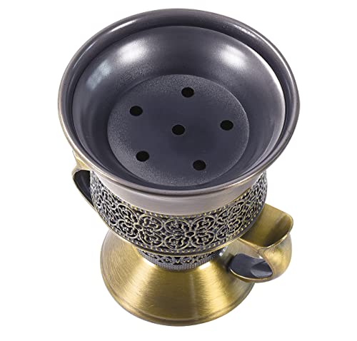 Frankincense Resin Incense Burner, Incense Censer, Bakhoor Burner, Charcoal Incense Burner, Incense Burner with Handle Tongs for Yoga, Spa Aromatherapy